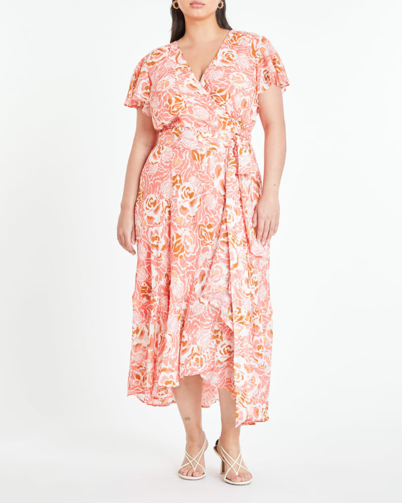 Tanya taylor floral blaire wrap dress store